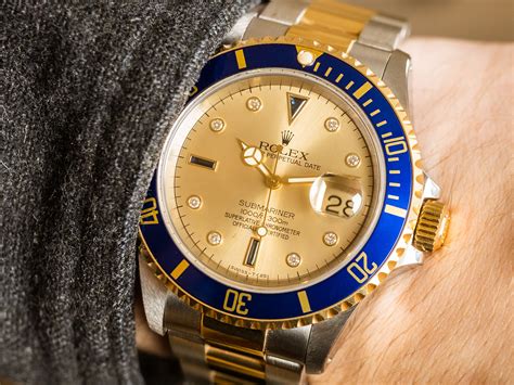 Rolex Submariner Date SULTAN Dial Ref 16613 Gold Steel.